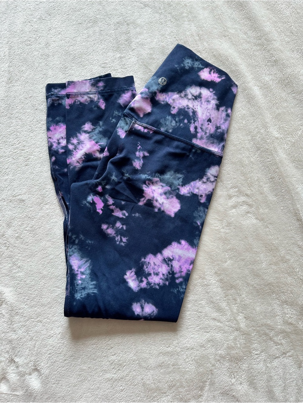lululemon athletica Black & Pink Tie-Dye Leggings